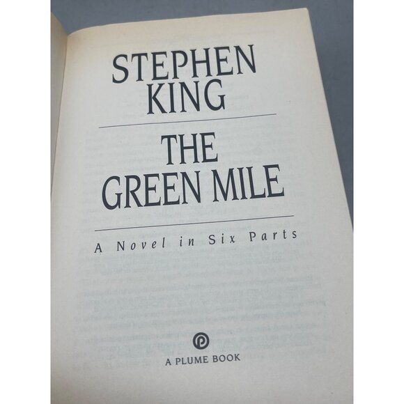 The green mile Book Stephen King paperback copyright 1996 English 465 pg READ - Picture 5 of 5